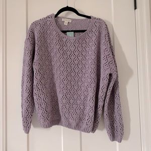 New Purple Coldwater Creek Sweater